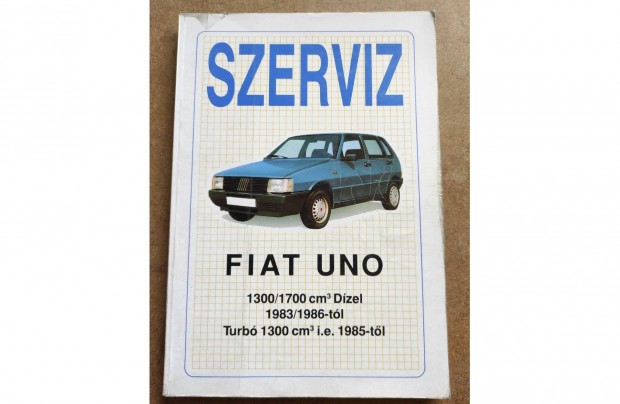 Fiat Uno javtsi karbantartsi knyv. Szerviz