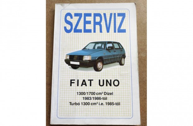 Fiat Uno javtsi karbantartsi knyv. Szerviz