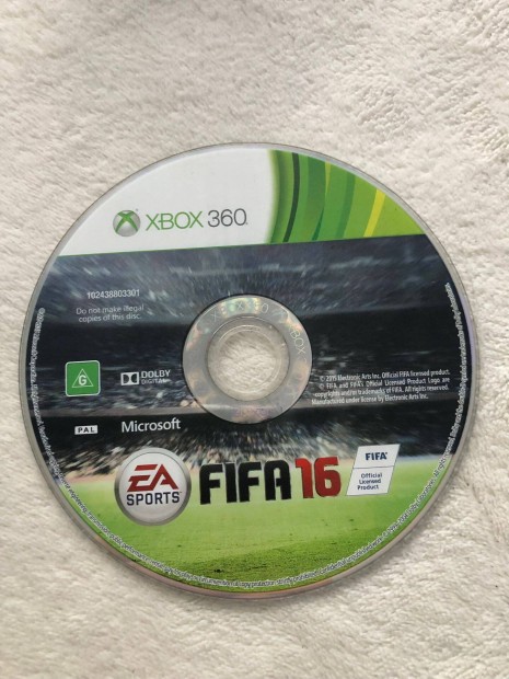 Fifa 16 Xbox 360 jtk, csak a lemez