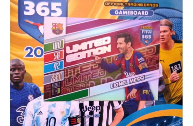 Fifa 365 2022 Adrenalyn Messi XXL Limited focis krtya