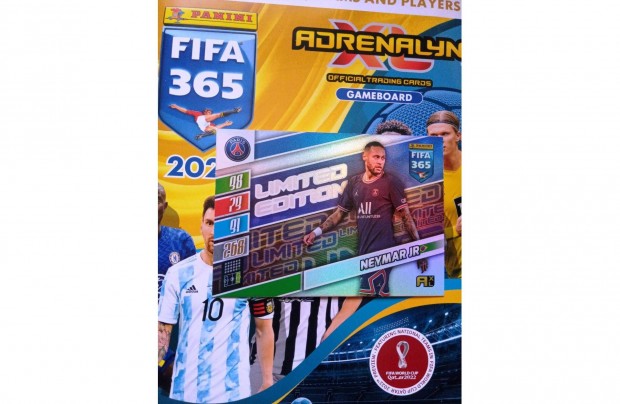 Fifa 365 2022 Adrenalyn Update Neymar XXL Limited krtya