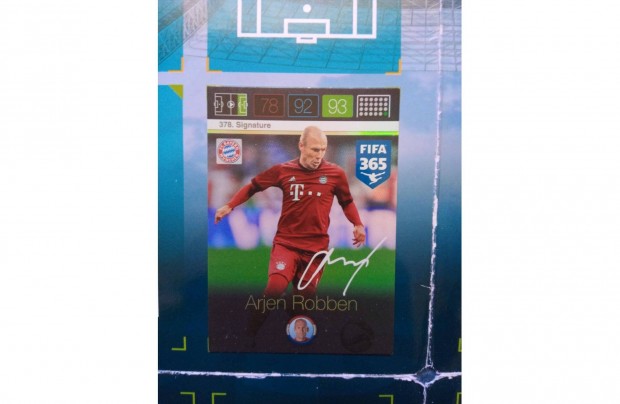 Fifa 365 Adrenalyn Robben Signature focis krtya