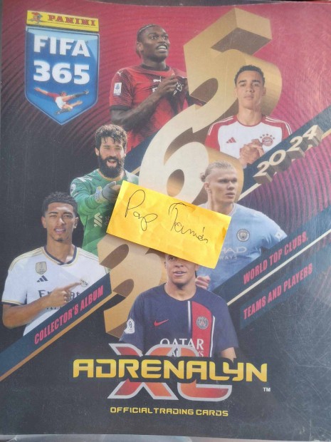 Fifa Adrenalyn 365 2024 album 90%-os