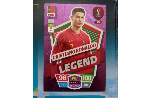Fifa World Cup Qatar 2022 Adrenalyn Legend Ronaldo focis kártya