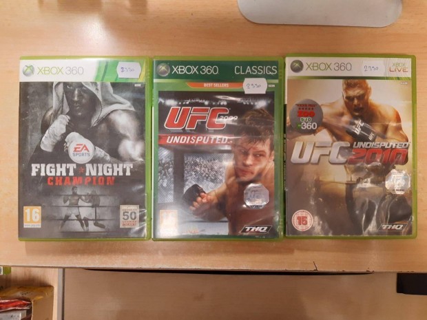 Fight Night Champion, UFC 2009, UFC 2010 Xbox 360 Jtkok !