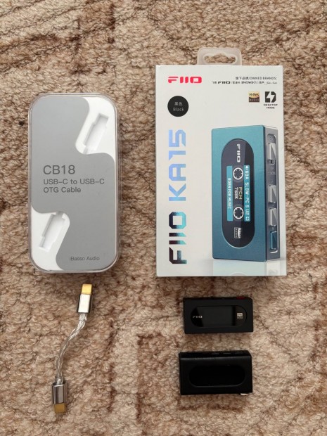 Fiio KA15 fejhallgat erst + ibasso CB18 hangkbel