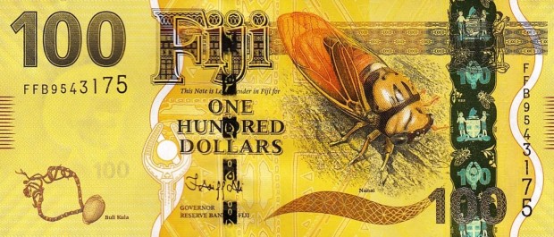 Fiji-szigetek 100 dollár 2022 UNC bankjegy