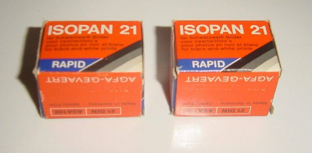 Film - AGFA Isopan 21 Rapid (2 db) - bontatlan