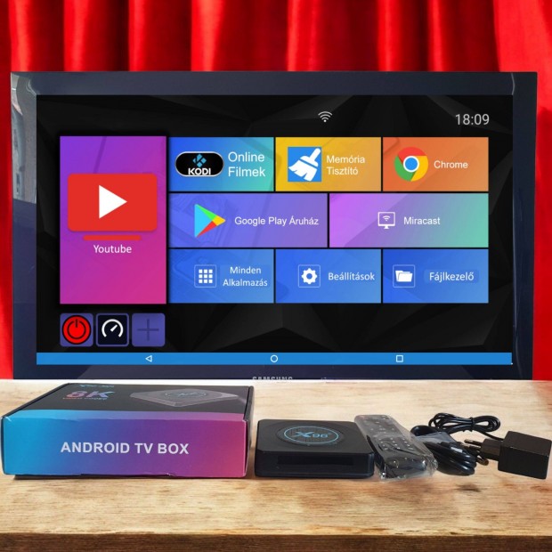 Filmezz Ingyen! X96 X4 4GB 64GB Amlogic S905X4 Android tv okosító box