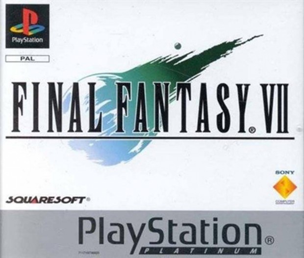 Final Fantasy VII, Platinum Ed., Mint PS1 jtk