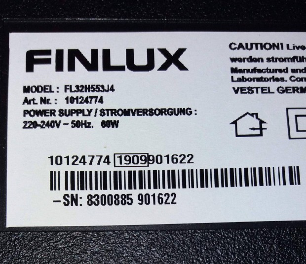 Finlux FL32H553J4 LED LCD tv alkatrsznek 17MB140TC 17IPS63