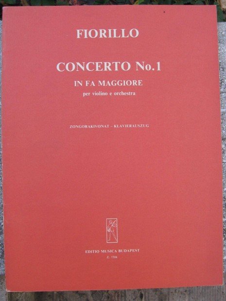 Fiorillo: F-dr hegedverseny No.1. - heged kotta