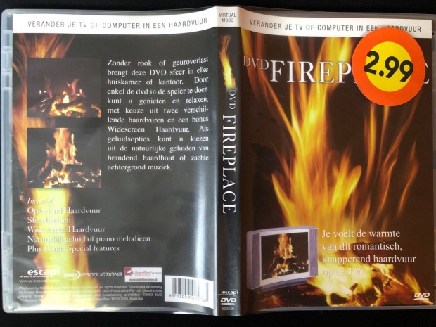 Fireplace DVD Virtulis kandall (karcmentes) DVD