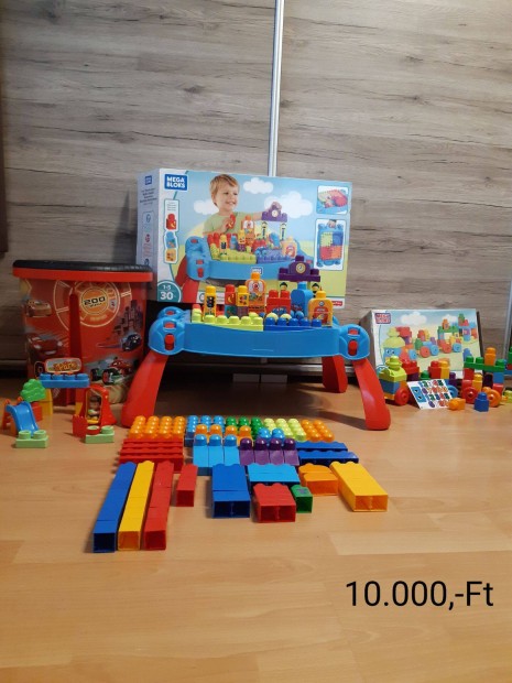 Fisher Price Mega Bloks asztal vonat ptkocka csomag