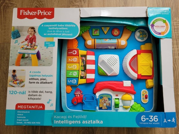 Fisher Price ktnyelv intelligens asztalka, tanul asztal