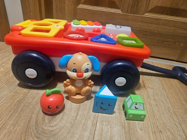 Fisher Price tanul kutyusos hzs kocsi