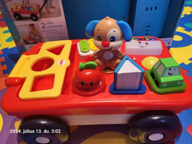 Fisher Price tanul kutyusos kocsi