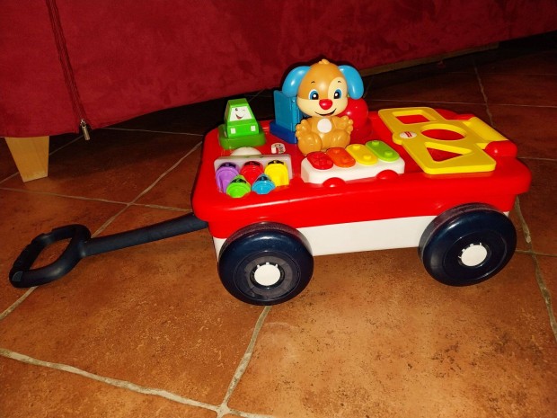 Fisher Price tanul kutyusos kocsi