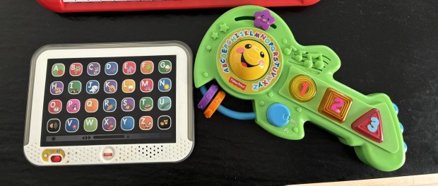 Fisher Price tanul laptop+gitr