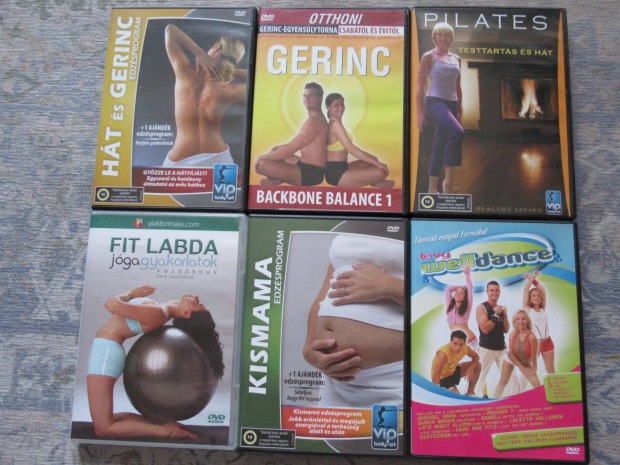 Fitnesz DVD-k eladk