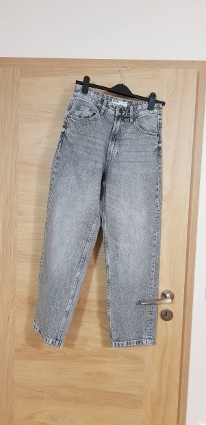 Fi frfi Bershka szrke baggy bszr farmer nadrg 34 158 164