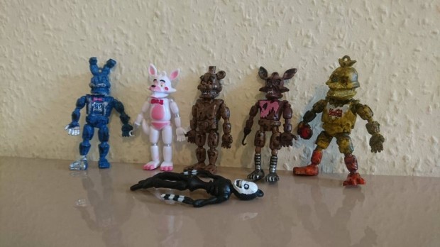 Five Nights At Freddy's Fnaf műanyag Horror figura szett 6db Új Számlá
