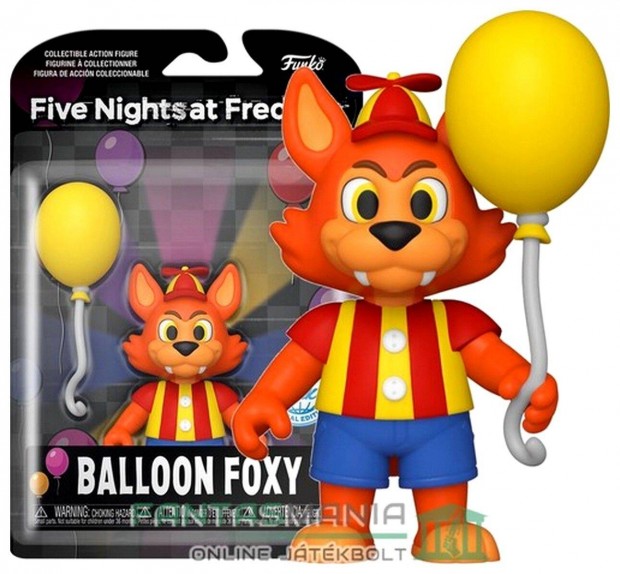 Five Nights at Freddys 14 cm Fnaf Ballon Balloon Foxy rka figura