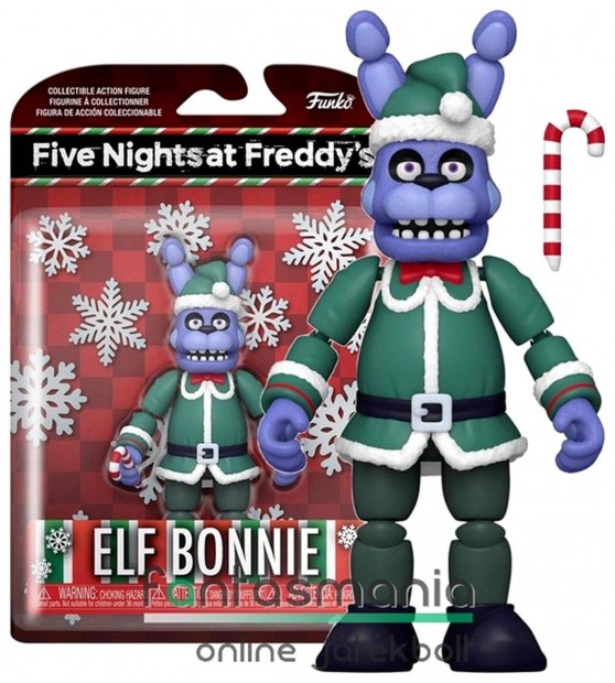 Five Nights at Freddys 14 cm Fnaf Holiday Elf Bonnie Boni nyuszi figur