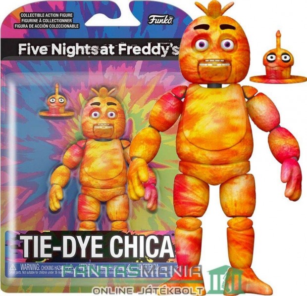 Five Nights at Freddys 14 cm Fnaf Tiedye Tie-Dye Chica csibe figura