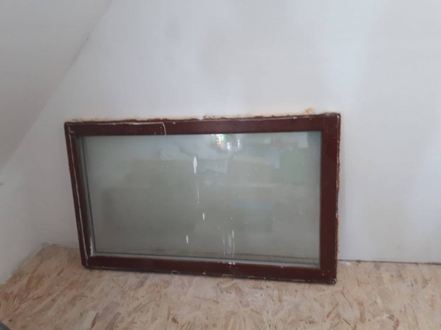 Fix ablak 148*88 cm dupla veg fa kerettel