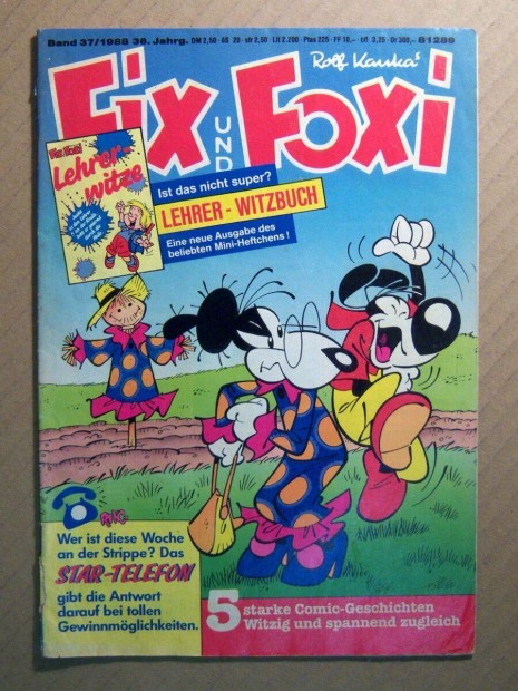 Fix und Foxi 1988/37. (Nmet nyelv kpregny)