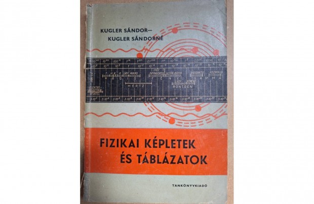 Fizikai képletek és táblázatok című könyv eladó