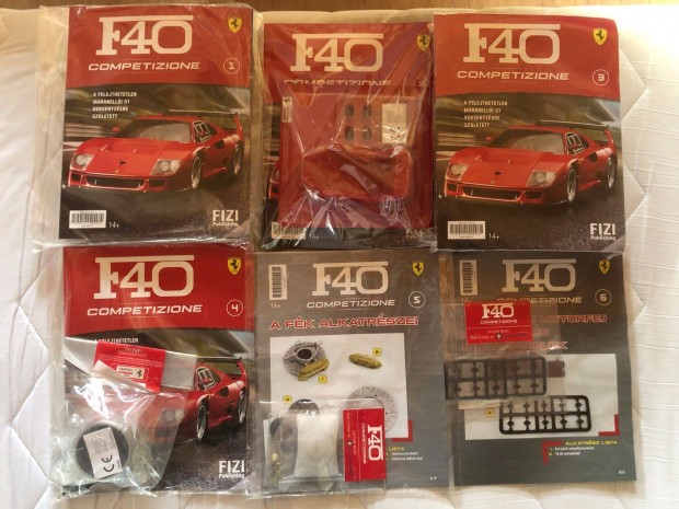 Fizipublishing 1:8-as mretarny Ferrari F40-es lapszmok (1-28)