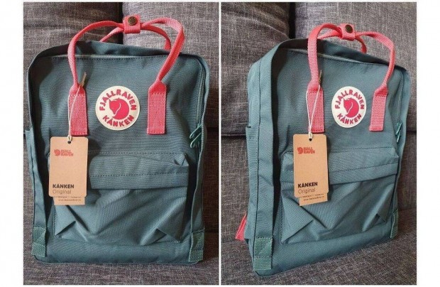 Fjallraven Kanken Fagyos zld-pink, 16 literes tska