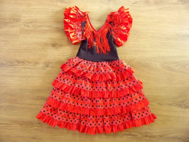 Flamenco spanyol tncos ruha jelmez 4 veseknek