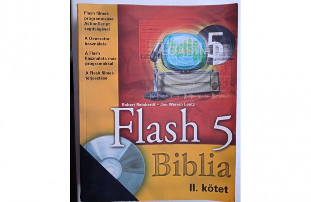 Flash 5 biblia , II.ktet , CD mellklet nlkl , 2001-es kiads