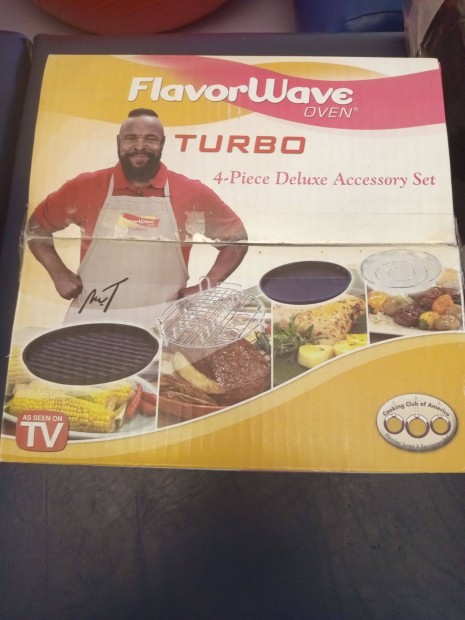 Flavorwave Turbo sütő 4 darabos deluxe tartozékkészlet 5000ft óbuda