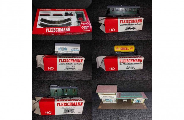 Fleischmann 6314 kezdszett + 4 db vagon + ajndk lloms