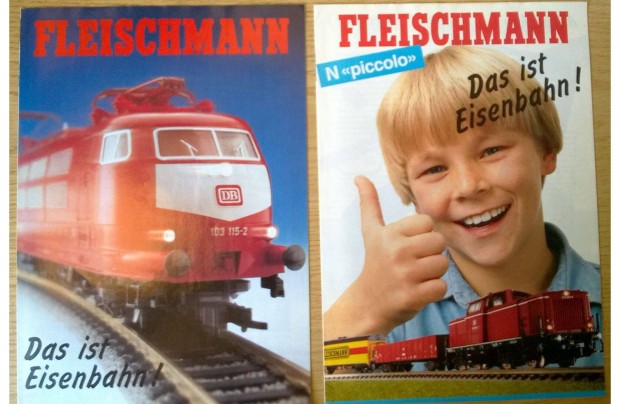 Fleischmann vastmodell katalgusok, prospektusok 1989-bl