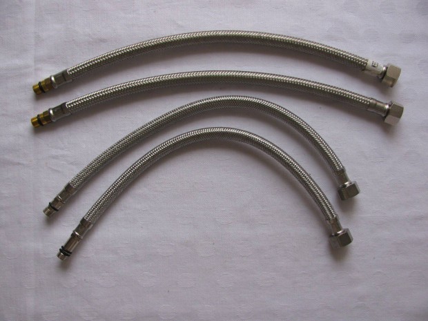 Flexibilis bekötőcső vízhez ,40 cm hosszú, 4 + 4 db