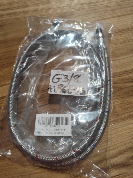 Flexibilis csapbekötő cső 2db G 3/8" 80cm