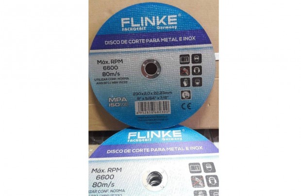 Flinke inox fmvg korong 230mm/2mm