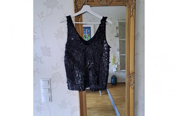Flitteres fölső, Zara, XS-S, új, Bp. 2. ker