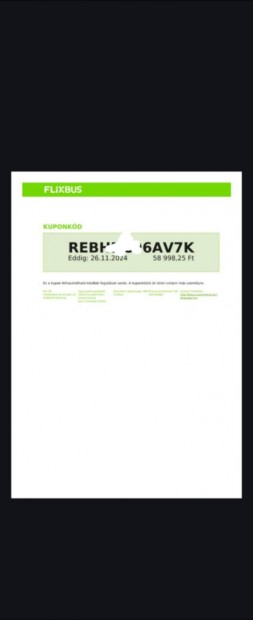 Flixbus utazsi kupon