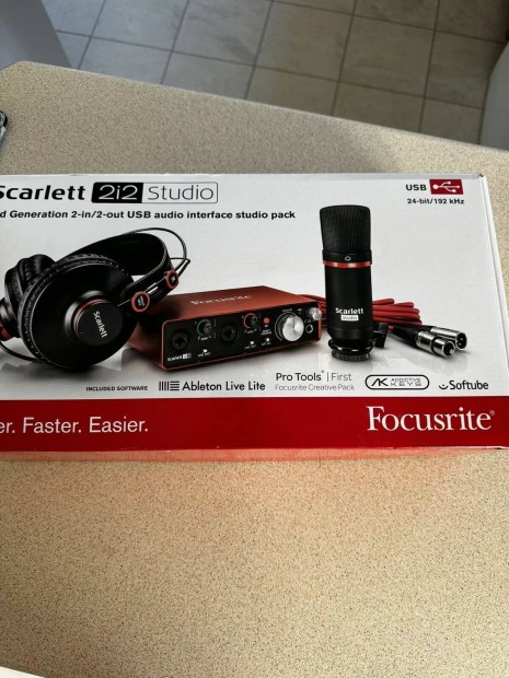 Focusrite Scarlett 2i2 2nd gen stdi felvteli csomag