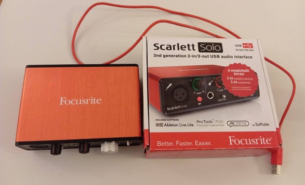 Focusrite Scarlett Solo 2nd gen kls hangkrtya