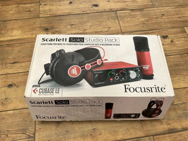 Focusrite Scarlett Solo Stdi felvteli csomag + asztali llvny