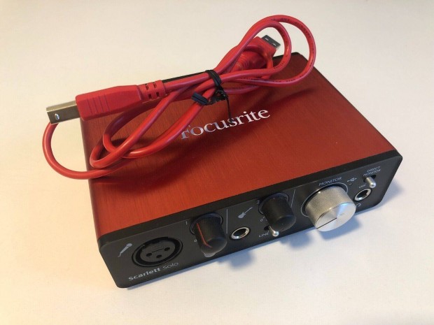 Focusrite Scarlett Solo msodik genercis kls hangkrtya audi