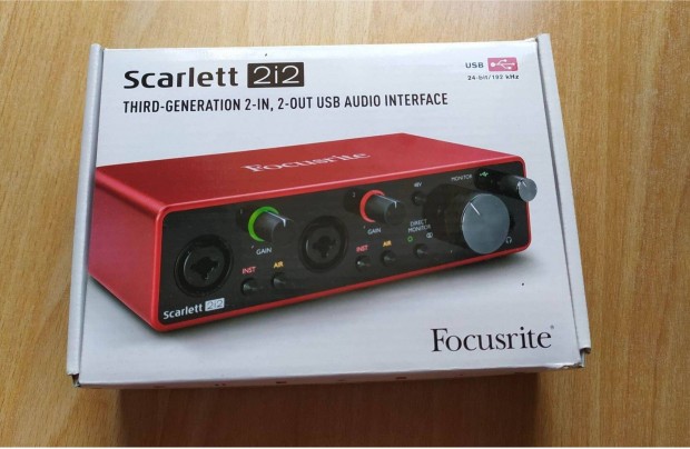 Focusrite scarlett 2i2 USB hangkrtya / interface