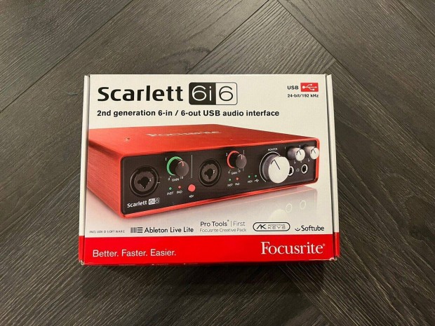 Focusrite scarlett 6i6 2nd kls hangkrtya